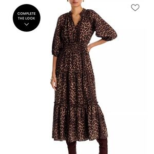 RAILS - Caterine Roche Cheeta Print dress (brown Nala)